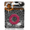 Hot pink Humpballs Cockring by Oxballs in packaging - offers softness, durability, and ergonomic design for enhanced pleasure.