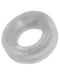 Hunky Junk HUJ C-Ring Ice Clear Cock Ring, versatile pleasure ring for endless adventures, perfect fit for all guys.