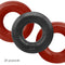 Hunky Junk HUJ C-Ring 3 Pack in Cherry Red and Tar - Optimal Design for Comfort and Performance