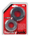 Pack of Oxballs Hunky Junk COG 2 Size Cock Rings with silicone material in black packaging