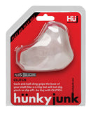 Hunky Junk Clutch Cock Ball Sling in packaging by Oxballs for enhanced support and comfort.