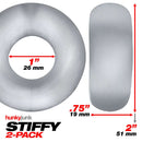 Oxballs Stiffy 2-Pack C-Rings dimensions and size specifications in inches and millimeters