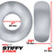 Oxballs Stiffy 2-Pack C-Rings dimensions and size specifications in inches and millimeters