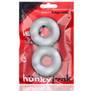 Oxballs Stiffy 2-Pack C-Rings by Hunkyjunk Plus Silicone in packaging for enhanced pleasure and performance