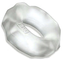 Hunkyjunk Fractal Cock Ring Clear from Oxballs - soft stretch silicone for extended play and comfort