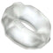 Hunkyjunk Fractal Cock Ring Clear from Oxballs - soft stretch silicone for extended play and comfort