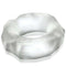 Hunkyjunk Fractal Clear Cock Ring by Oxballs in Plus+Silicone for soft, stretchy fit and increased size; designed for extended play.