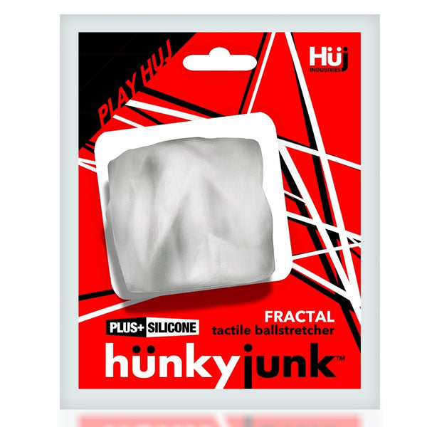 Hunky Junk Fractal Ball Stretcher Clear Ice from Oxballs