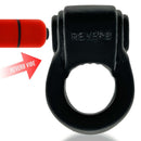 Hunky Junk Revring Tarr Ice vibrating cock ring with attached Reverb vibe bullet by Oxballs