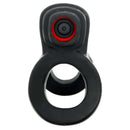 Hunky Junk Revhammer Tar Ice Vibrating Cock Ring dual stimulation cock and shaft ring for heightened pleasure.