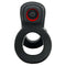 Hunky Junk Revhammer Tar Ice Vibrating Cock Ring dual stimulation cock and shaft ring for heightened pleasure.