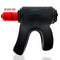 Oxballs Hunky Junk Revhammer Tar Ice Vibrating Cock Ring with Red Reverb Vibe for Dual Stimulation.