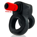 Hunky Junk Revhammer Tar Ice Vibrating Cock Ring with Reverb Vibe for Dual Stimulation