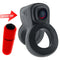 Hunky Junk Revhammer Tar Ice Vibrating Cock Ring with Reverb Vibe in Red