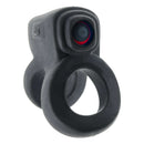 Hunky Junk Revhammer Tar Ice Vibrating Cock Ring by Oxballs with dual stimulation feature for enhanced pleasure
