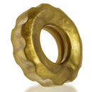 Bronze Flex TPR cock ring from the Super HUJ 3 Pack by Oxballs showing its metallic glossy finish and no roll inner ring design.