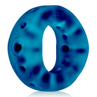 Oxballs Air Airflow Cockring Blue with super sleek aerodynamic design for enhanced intimate experiences.