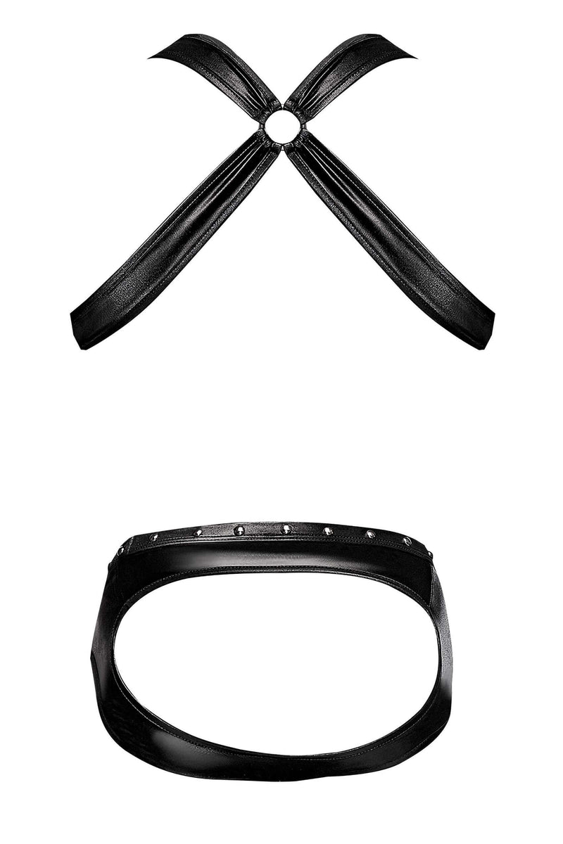 URANUS STUDDED HARNESS BLACK L/XL-4