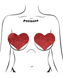 PASTEASE HEART GLITTER RED FULLER COVERAGE-2