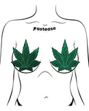 PASTEASE POT LEAF GLITTER GREEN FULLER COVERAGE-2