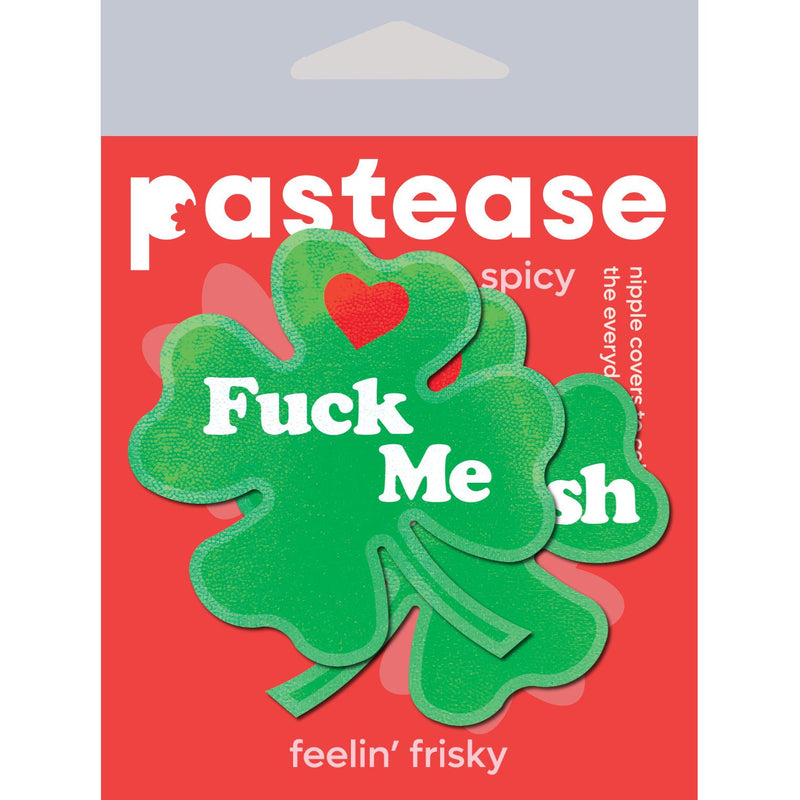 PASTEASE CLOVER 'FUCK ME IM IRISH' NIPPLE PASTIES-1