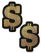 Pastease Pastease Money Gold Glitter Dollar Sign Nipple Pasties at $7.99