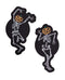 PASTEASE DANCING SKELETONS W/ PUMPKIN HEADS-1