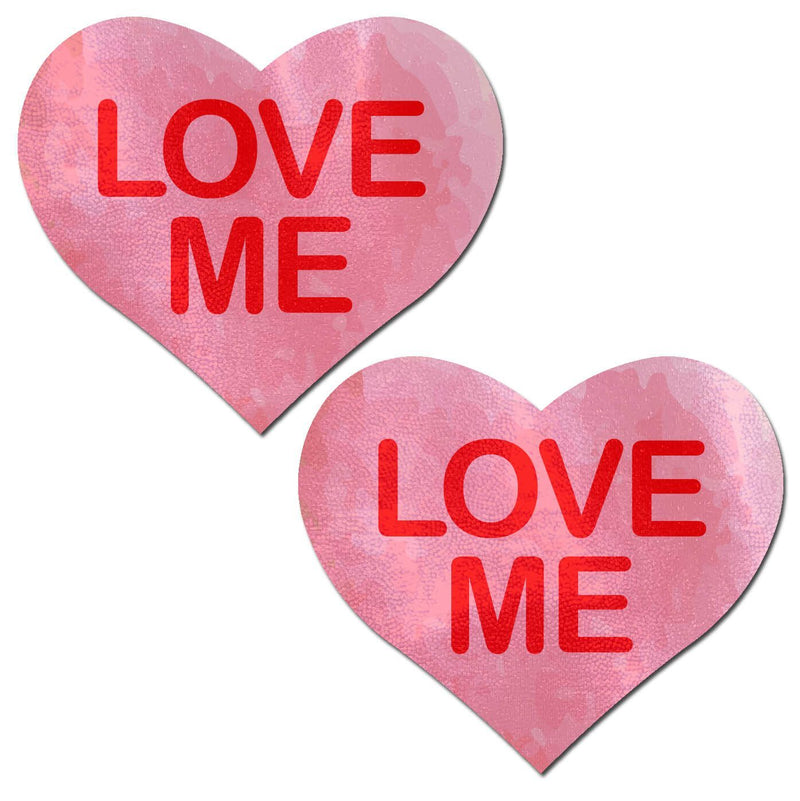 Pastease Pastease Brand Love Do Me Heart Pink Nipple Pasties at $8.99
