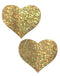 Pastease Love Gold Glitter Heart Nipple Pasties by Pastease at $9.99
