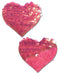 Pastease Pastease Hot Pink and Matte Pink Color Changing Sequin Hearts Nipple Pasties at $8.99