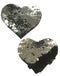 Pastease Pastease Silver and Black Color Changing Sequins Hearts Pasties at $7.99