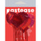 Red holographic heart nipple pasties with tassel fringe by Pastease, packaged for a fun and flirty look.