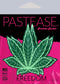 Pastease Indica Pot Leaf: Green Holographic Weed Nipple Pasties at $8.99