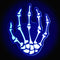 Pastease Pastease White Skeleton Hands Pasties at $7.99