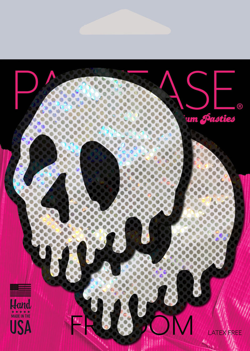 Pastease Brand Skull Melt Shattered Glass Pasties