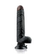 Real Feel Deluxe No. 7: Lifelike 9-inch Black Vibrator with Wallbanger Suction Cup