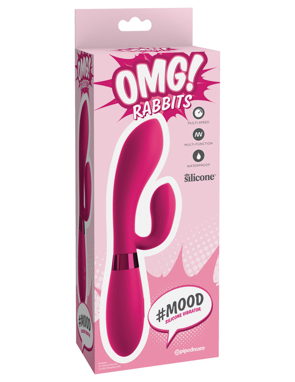 Pipedream Products OMG! Rabbit #Mood Silicone Vibrator at $34.99