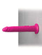 Classix Wall Banger 2.0 Dildo with powerful suction cup base attached to tiled wall