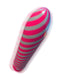 Classix Sweet Swirl Vibrator Pink with spiraling metallic pattern finish from Pipedreams