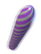 Classix Sweet Swirl Vibrator Purple with spiraling metallic pattern finish by Pipedreams