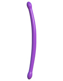Classix Double Whammy Purple Dual Dildo flexible double-ended dildo 17.25 inches long for partner or solo use