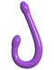 Classix Double Whammy Purple Dual Dildo by Pipedreams, 17.25 inches long and super flexible for double the pleasure and fun.