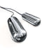 Two silver vibrating bullets from Classix Dual Vibrating Penis Sleeve Smoke for maximum stimulation and comfort.