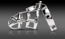 Metal Worx Cock Cage high-end metal cock cage - 5 inches long by 1.75 inches wide, sleek, hygienic, non-porous, easy to clean.
