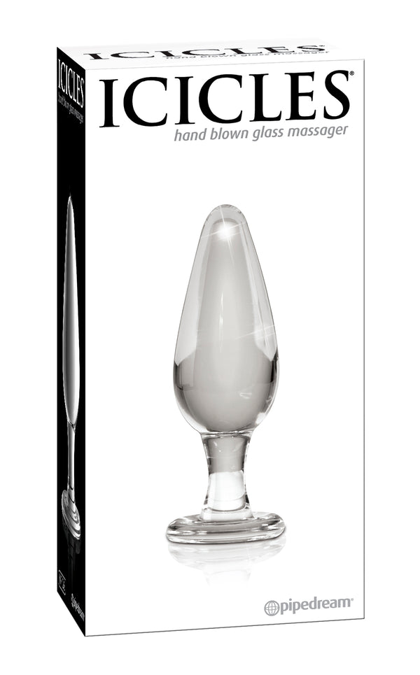 Pipedream Products Icicles Hand Blown Glass Massager No. 26 Glass Butt Plug at $34.99