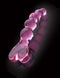 Pipedream Icicles No. 43 Glass Probe, hand-crafted, non-vibrating pink massager with elegant design, luxury glass wand for sensual pleasure.
