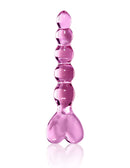 Hand-crafted Pipedream Icicles No. 43 Glass Probe in pink - Elegant non-vibrating massager for luxurious pleasure and sensuality