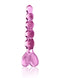 Hand-crafted Pipedream Icicles No. 43 Glass Probe in pink - Elegant non-vibrating massager for luxurious pleasure and sensuality