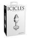Pipedream Products Icicles #44 Elegant Hand Blown Glass Butt Plug Clear at $23.99