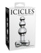 Pipedream Products Pipedream Products Icicles # 47 Hand Blown Glass Clear Beaded Butt Plug at $23.99